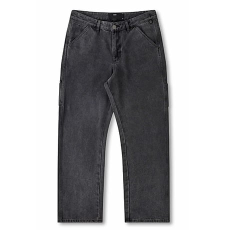 FORMER パンツ ディステンド フォーマー メンズ　FORMER VT DISTEND DENIM CARPENTER PANT （WASHED BLACK）