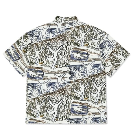 POLAR SKATE CO シャツ 半袖 ポーラー　Tom Shirt　Beach Day （Off White）