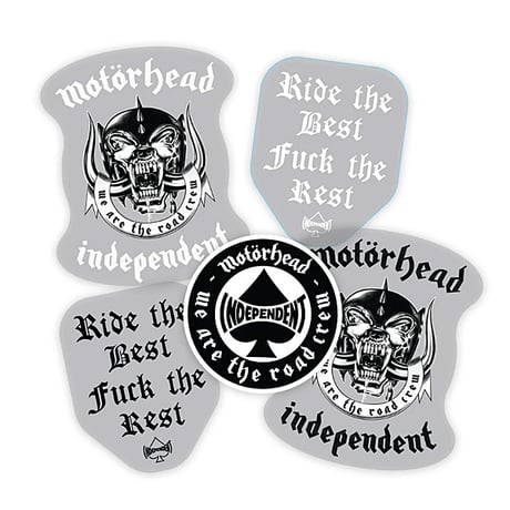 INDEPENDENT SKATEBOARD ステッカー インディペンデント　Pack of 5 Assorted Motörhead x Independent Stickers