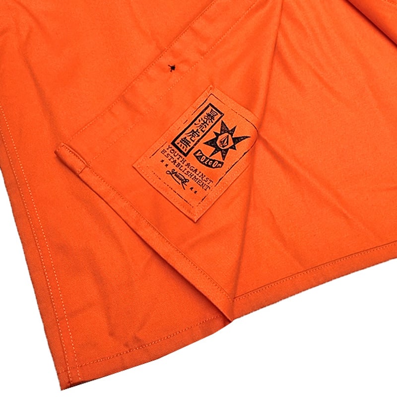 VOLCOM シャツ 半袖 オレンジ ボルコム メンズ TOKYO TRUE