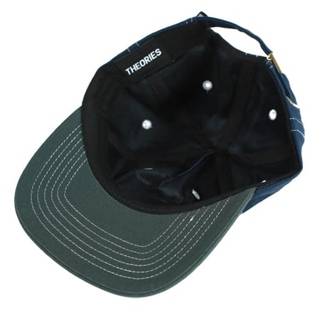 THEORIES CAP セオリーズ キャップ ネイビーxグリーン　Theories Enigma Snapback Hat （Navy）