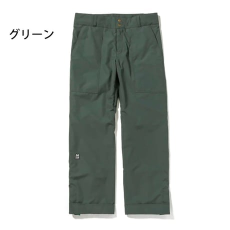 SALE スノーパンツ インハビタント inhabitant BAKER PANTS ISM23OB52 （グリーン　ブラウン2）