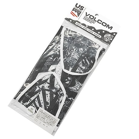 VOLCOM ボルコム ファッションマスク　VOLCOM USST FACE MASK  （BLACK WHITE）