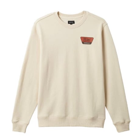 BRIXTON スウェット ブリクストン メンズ アイボリー　LINWOOD CREW SWEAT （Whitecap/Terracotta/Sepia）