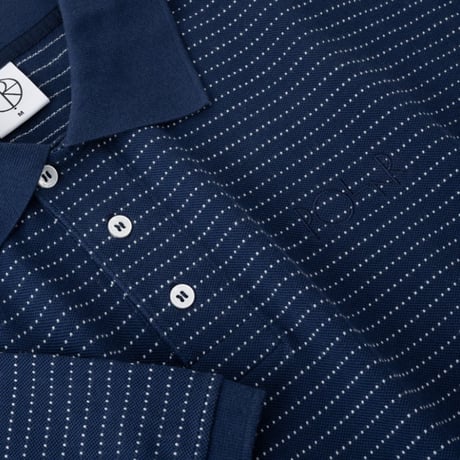 SALE POLAR SKATE CO ポロシャツ  ネイビー ポーラー メンズ　DOTS SURF POLO SHIRT （DARK BLUE）