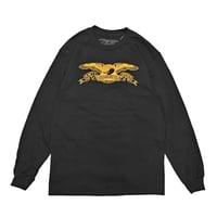 ANTIHERO SKATEBOARDS Tシャツ アンタイヒーロー 長袖 黒　BASIC EAGLE L/S TEE （BLACK）