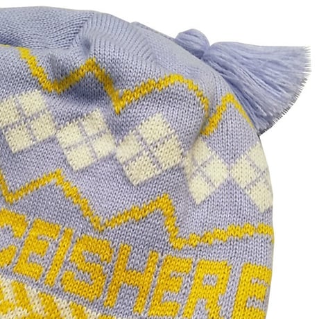 SALE イヤーフラップ ビーニー メンズ レディース カモシカ KM4K EAR FLAP BEANIE 8 （LAVENDER　BEIGE　MINT）