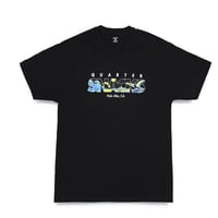 SALE QUARTER SNACKS Tシャツ 半袖 黒 クウォータースナックス　QUARTER SNACKS Tech Tee（Black）