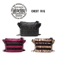 25-26 rain or shine チェストリグ レインオアシャイン RAIN OR SHINE CHEST RIG (BLACK　BURGUNDY　420ART)