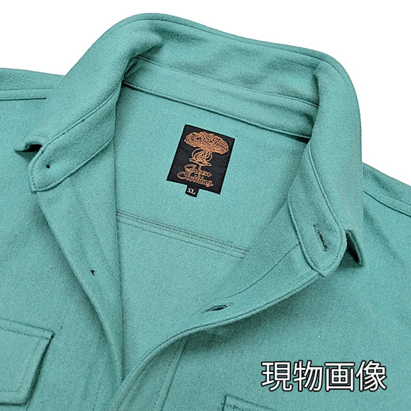 訳ありOUTLET SALE 23-24 フランネルシャツ グリーン