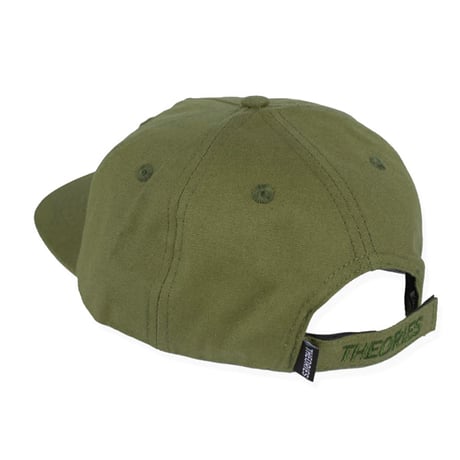THEORIES CAP セオリーズ キャップ 緑　Theories LANTERN Velcro Strapback Hat （Duck Canvas Olive）