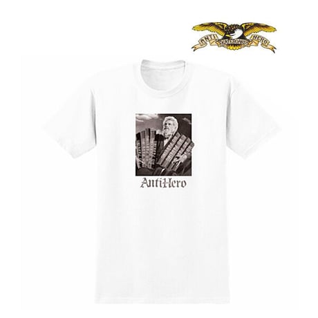SALE ANTIHERO SKATEBOARDS Tシャツ アンタイヒーロー 白 半袖　THE TEN CURBMANDMENTS S/S TEE （WHITE）