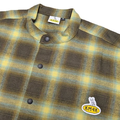 KM4K シャツ 長袖 カモシカ　KM4K KM4K ORIGIN LONG-SLEEVED SHIRT フランネル （BROWN系チェック）