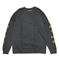 SALE KROOKED スウェット クルキッド　NASKER CREWNECK SWEAT（CHARCOAL HEATHER）