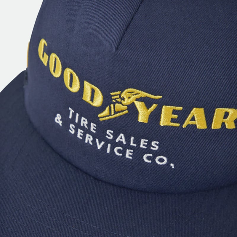 GOODYEAR ネイビーキャップ BRIXTON キャップ ブリクストン メッシュキャップ CAP ネイビー
