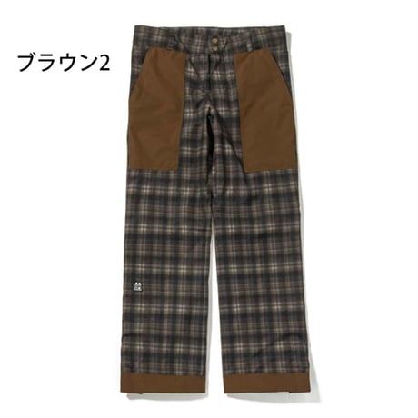 SALE スノーパンツ インハビタント inhabitant BAKER PANTS ISM23OB52 （グリーン　ブラウン2）