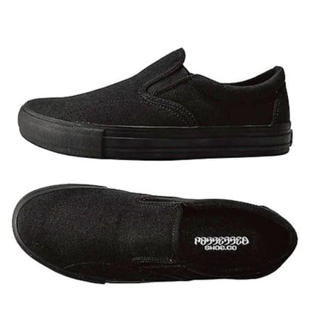 SALE POSSESSED SHOE.CO スリッポン スケシュー ポゼスト メンズ　"SKATE GANG 黑" ISLAND UPSETTERS (BLACK)