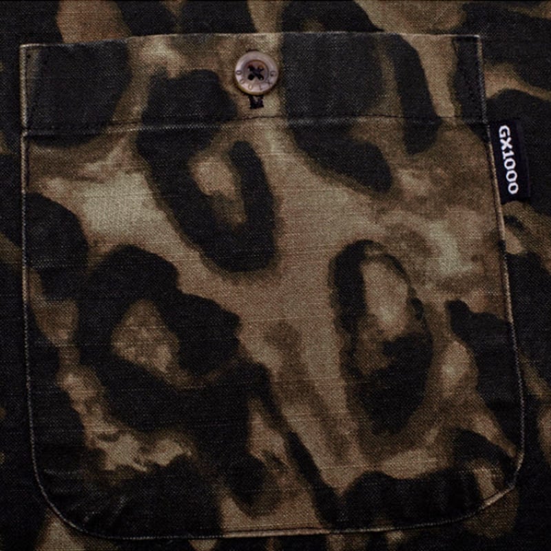 GX1000 シャツ 長袖 ジーエックスセン レオパード Long Sleeve Button