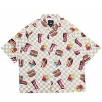 SALE Vans シャツ 半袖 ベージュ系 　POP FAST FOOD SS SHIRT （COLORFUL）