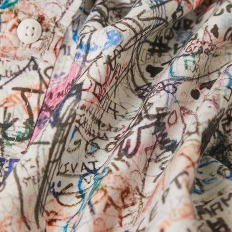 BRIXTON シャツ 半袖 ブリクストン メンズ　CRU PRINT S/S WVN SHIRT（GRAFFITI）