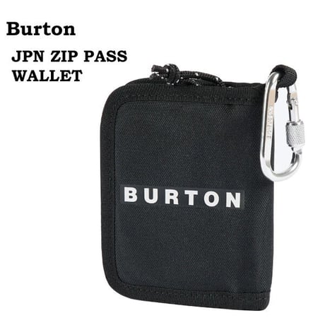 BURTON パスケース ウォレット バートン スノーボード アクセサリー BURTON JPN ZIP PASS WALLET （True Black)  23-24
