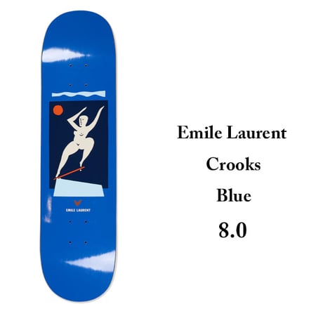 POLAR SKATE DECK 8.0インチ ポーラー デッキ　Emile Laurent  Crooks  Blue