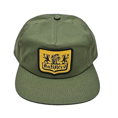 ANTIHERO SKATEBOARDS キャップ アンタイヒーロー CAP　ADJ COAT OF ARMS SNAPBACK HAT（OLIVE)