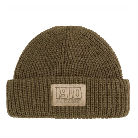 1910 9teenten ビーニー　1910 ATB Beanie （Brown） MS225241 ダークグリーン系 ニット帽 ナインティーン テン