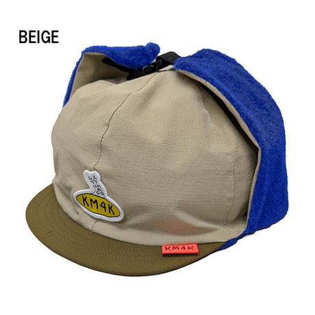 25-26 KM4K キャップ　KM4K CAP MR. BIG  サイズ⇒62cm（BEIGE GREEN BLACK） カモシカ