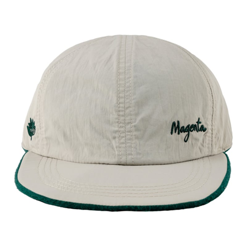 MAGENTA キャップ リバーシブル フリース 緑 ベージュ マゼンタ
