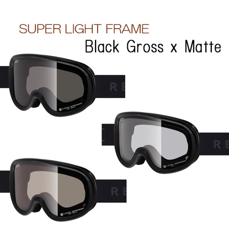 25-26 ゴーグル リボルト スノーボード SUPER LIGHT FRAME Black
