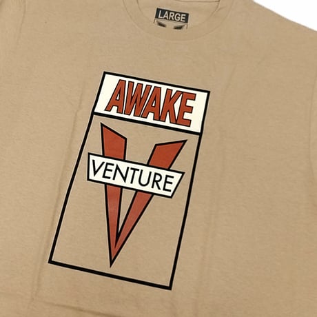 VENTURE TRUCKS Tシャツ 半袖 ベンチャー ベージュ　VENTURE TRUCKS AWAKE S/S TEE （TAN）