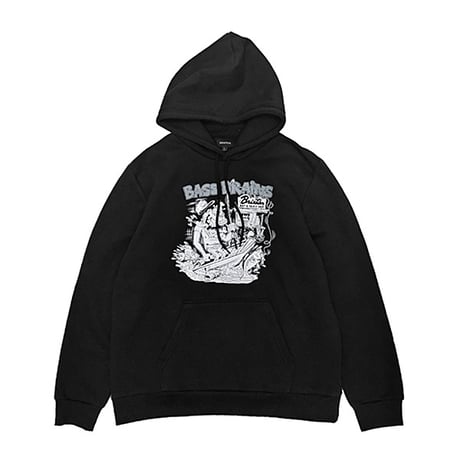 BRIXTON パーカー ブリクストン メンズ 黒　BASS BRAINS MONSTER HOOD （BLACK）