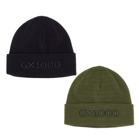GX1000 ニット帽 ビーニー ジーエックスセン 黒 緑　OG Logo Beanie （Ｂlack　Olive）