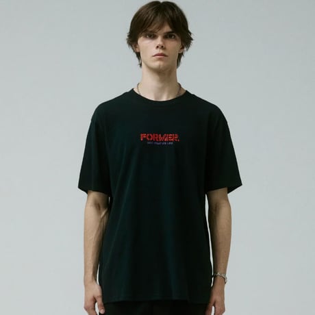 FORMER Tシャツ 半袖 黒 フォーマー　FORMER GLOBAL MIND T-SHIRT (BLACK)