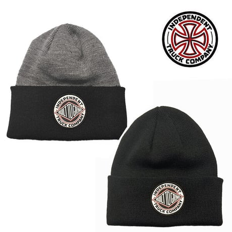 SALE INDEPENDENT SKATEBOARD ビーニー インディペンデント　BTG Summit Beanie Long Shoreman Hat （GREY　BLACK）