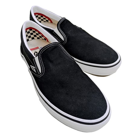 VANS スケート スリッポン バンズ 　SKATEBOARDING SKATE SLIP-ON SHOES（BLACK/WHITE） VN0A5FCAY28