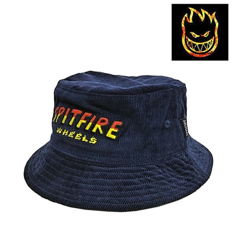 SPITFIRE WHEELS ハット バケットハット スピットファイア　HELL HOUNDS SCRIPT BUCKET HAT （NAVY）