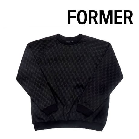 SALE FORMER スウェット トレーナー フォーマー　FORMER SYNOPTIC CREW （BLACK）