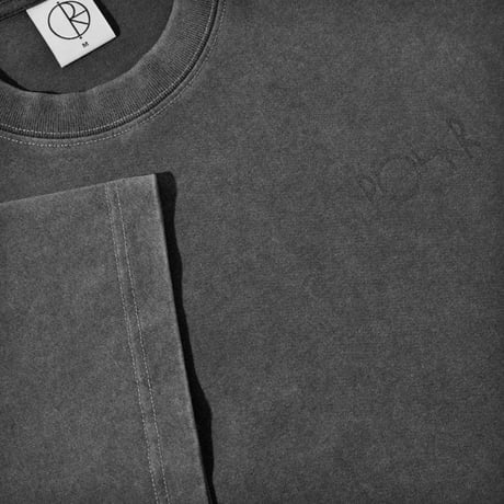 POLAR SKATE CO Tシャツ 半袖  グレー系 ポーラー メンズ　Stroke Logo Contrast Tee （Silver Black/Black）