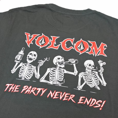 VOLCOM ボルコム Tシャツ 半袖 チャコールグレー メンズ　Never Ends Short Sleeve Tee (Stealth)