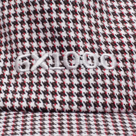 GX1000 キャップ ジーエックスセン CAP　Mini OG Logo Houndstooth Hat （White / Black）