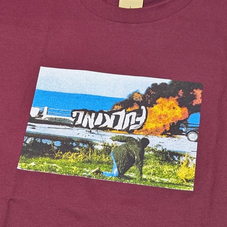 FUCKING AWESOME ファッキンオーサム Tシャツ 半袖 バーガンディー　FUCKINGAWESOME Car Burn Tee （Maroon）
