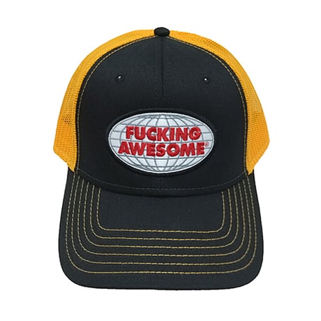 FUCKING AWESOME CAP ファッキンオーサム メッシュ キャップ　FUCKINGAWESOME MECHANICS SIX PANEL MESH HAT （BLACK）