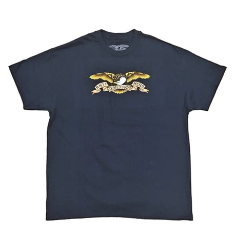 ANTIHERO SKATEBOARDS Tシャツ アンタイヒーロー 半袖 ネイビー　EAGLE S/S TEE (NAVY)
