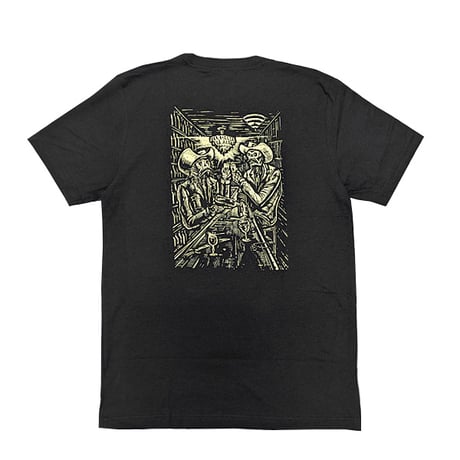 ANTIHERO SKATEBOARDS Tシャツ アンタイヒーロー 黒 半袖　ANTIHERO ABSENTES S/S TEE (INK BLACK HEATHER)