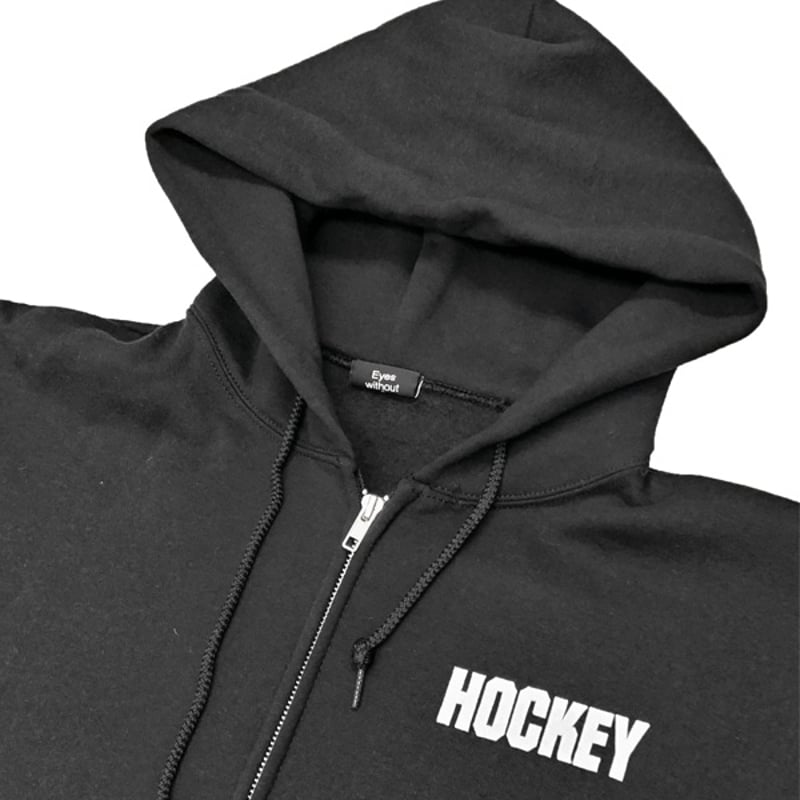 美品HOCKEY ホッケースケートボード スウェットパーカー XL 黒ブラック