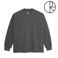 SALE POLAR SKATE CO Tシャツ 長袖 ポーラー メンズ　TEAM LS TEE  (DARK GREY MELANGE）