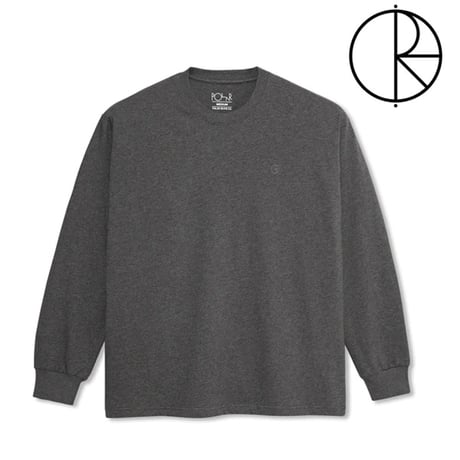 SALE POLAR SKATE CO Tシャツ 長袖 ポーラー メンズ　TEAM LS TEE  (DARK GREY MELANGE）