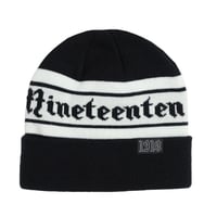 1910 9teenten アパレル ナインティーン テン ビーニー　Ironhorse Beanie （Black/White） MS225242